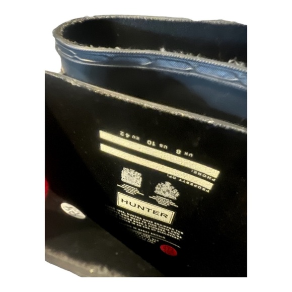 HUNTER Creeper Matte Black label tall boots classic timeless capsule chic - Picture 9 of 9